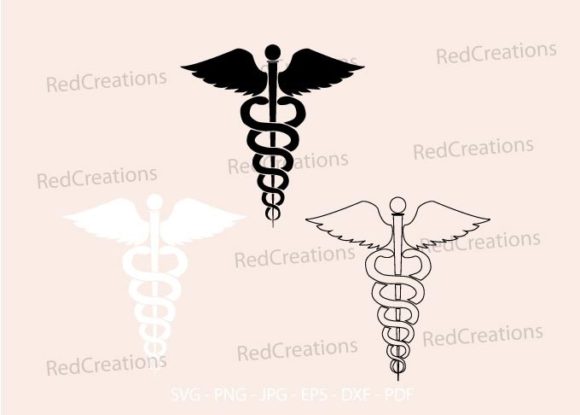 Caduceus Medical Symbol Svg, Nurse: Graphics and Crafts