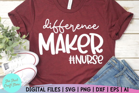 Difference Maker Svg, Nurse Life Svg