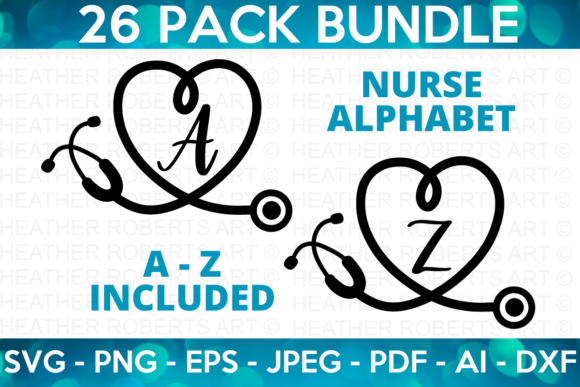 Nurse Alphabet SVG Bundle: Graphics for Crafts and Design