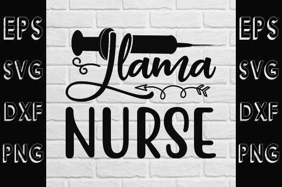 Nurse Svg Design, Llama Nurse